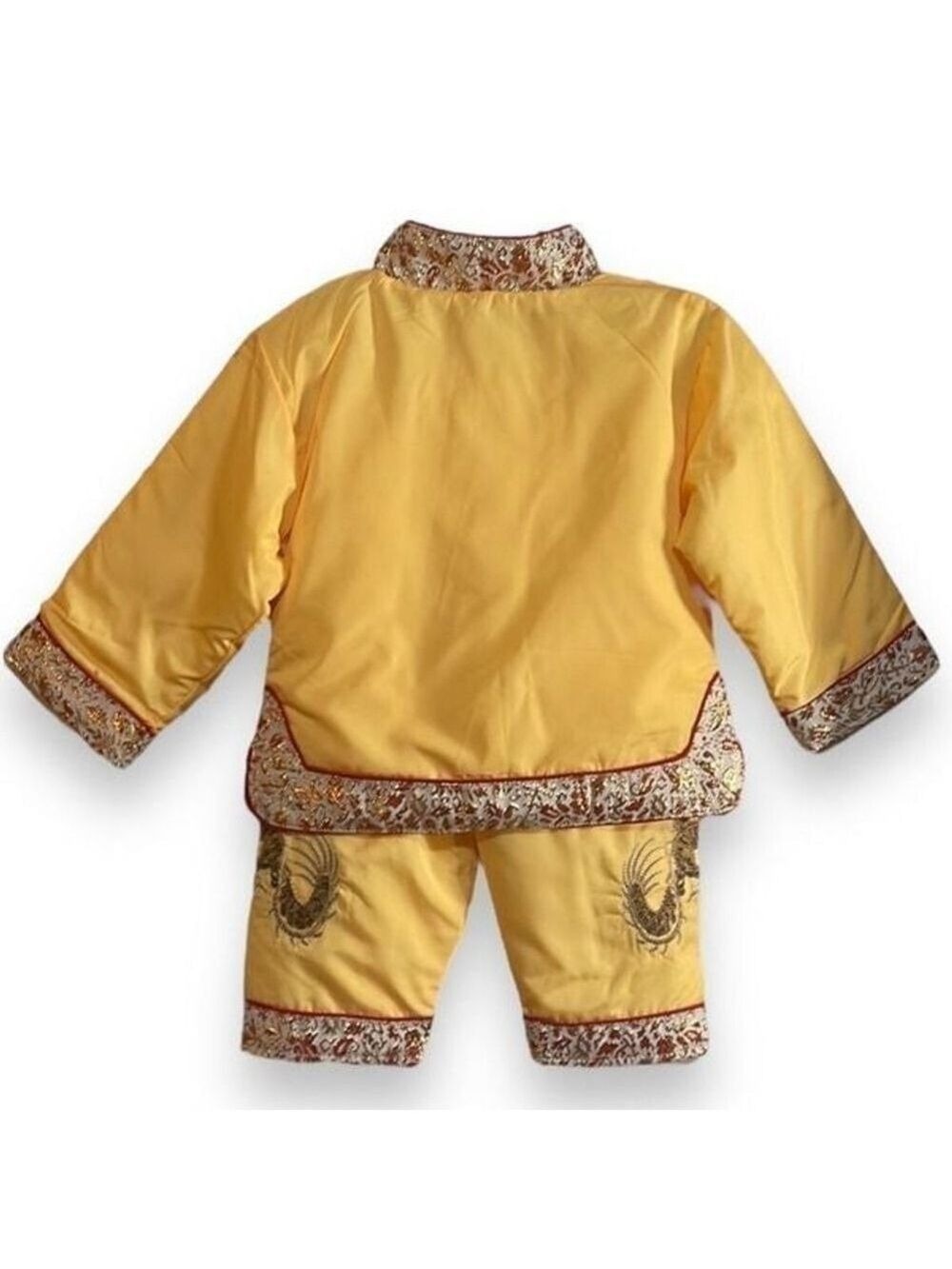 Asian Style Dragon Embroidery Tang Suit Traditional Festival New Years 10M - Picture 2 of 4